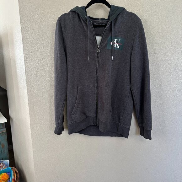 Calvin Klein‎ Gray Zip Up Jacket  Size Medium - Picture 1 of 8